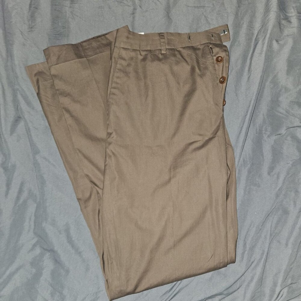 Maison Margiela Brown Cotton Trousers